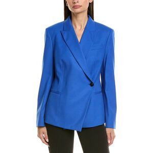Hugo Boss Womens  Jia Wool-Blend Blazer, Blue